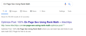 on page seo using Rank Math, how to use rank math for seo, tips and tricks to use rank math, Rank Math seo Plugin,