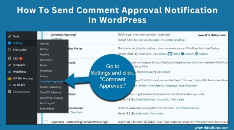 How To Send Comment Approval Notification In WordPress
