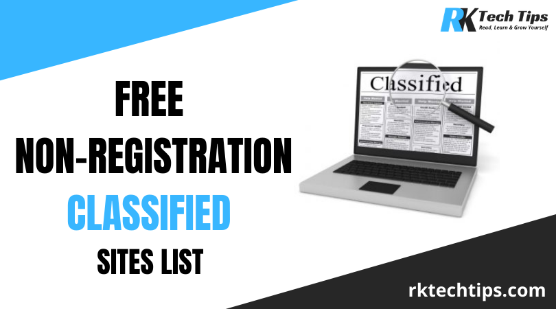 100+ Free Non-registration Classified Sites List 2021