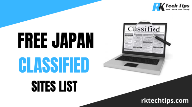 90+ High PR Japan Classified Sites List 2021