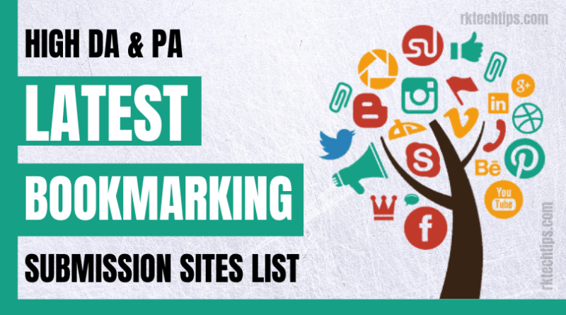 High PR Latest Bookmarking Submission Sites List