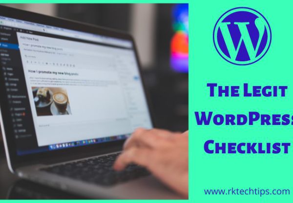 The Legit WordPress Checklist