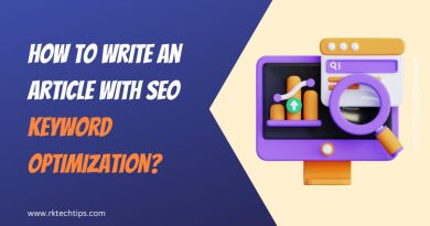 How to Write an Article with SEO Keyword Optimization?