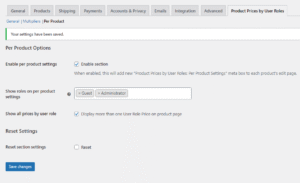5. Product Prices by User Roles for WooCommerce (Tyche Softwares)